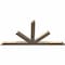 Ekena Millwork Saratoga Smooth Timber Gable Bracket, Douglas Fir, 96"W x 48"H x 3 1/2"D x 5 1/2"F, 12/12 Pitch GBW096X48X0406SAR00SDF - alternate 3
